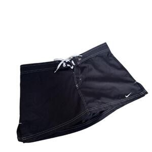 Vintage Black Nike Swim Skirt Tie Built in Bottoms Size Medium